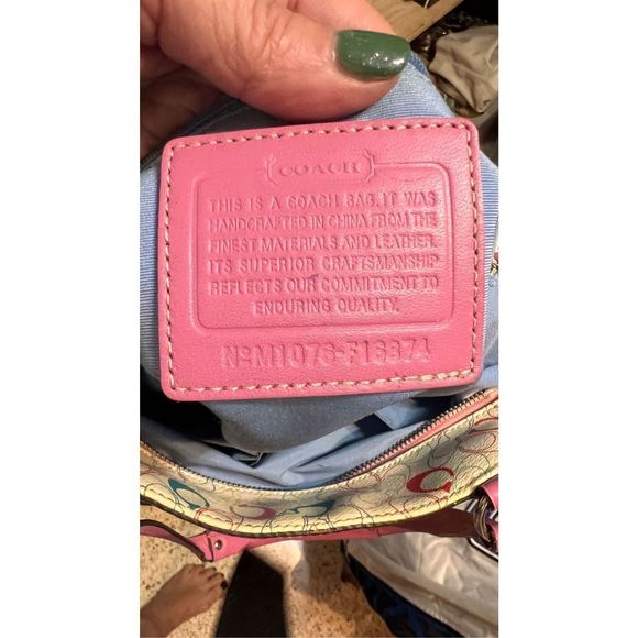 Coach Heritage Multicolor Signature Chelsea Tote Should Bag - Picture 14 of 14